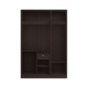 Meudon Wardrobe 134cm Wide-Wenge