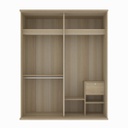 Harper Wardrobe 160cm Wide-Lindberg Oak