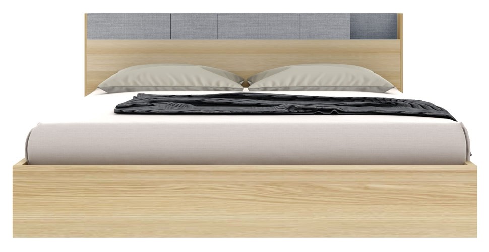 Bricko -M Bed BW6ft -Lindberg Oak / Denim