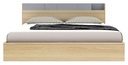 Bricko -M Bed BW6ft -Lindberg Oak / Denim