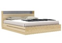Bricko -M Bed BW6ft -Lindberg Oak / Denim