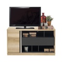 Zereno Entertainment Unit TV120-Lindberg Oak
