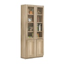 Lybrary Showcase  SC80 - Lindberg Oak/Glass