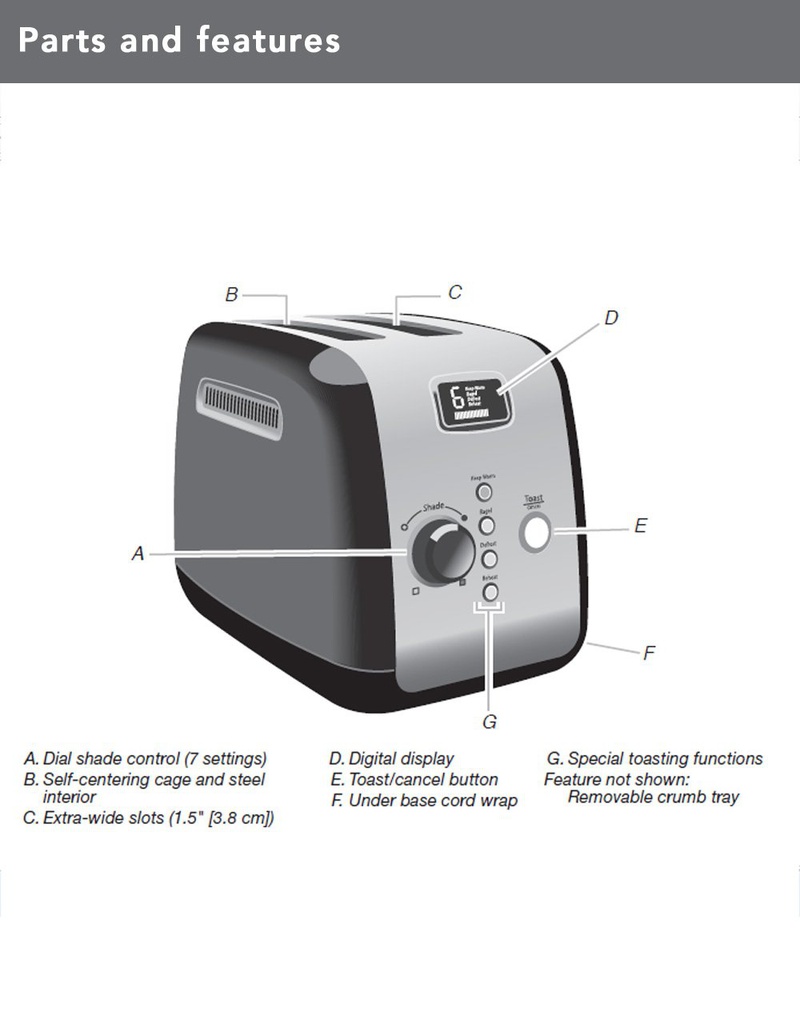 2 Slice Automatic Pop up  - Black