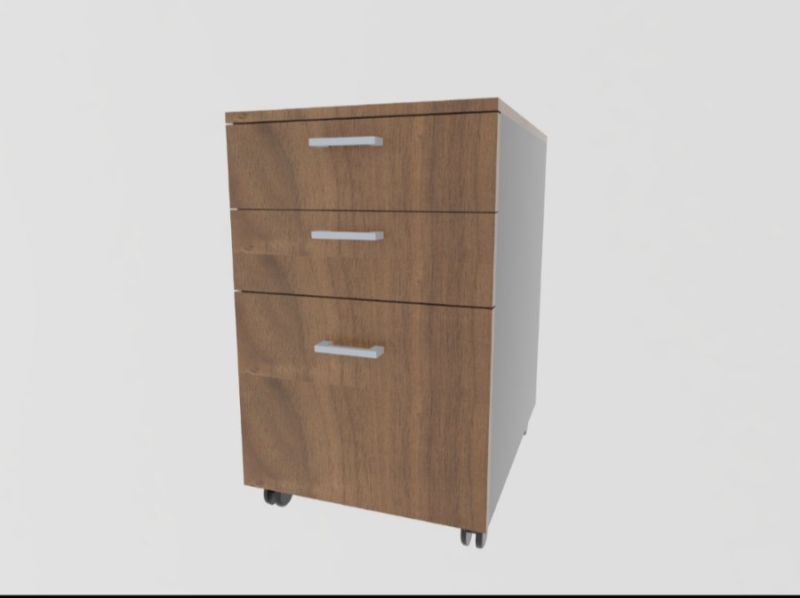 Access Office Executive Desk with Moveable Drawer - Cherry