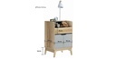 Bente Storage C60 Solid Oak/Denim