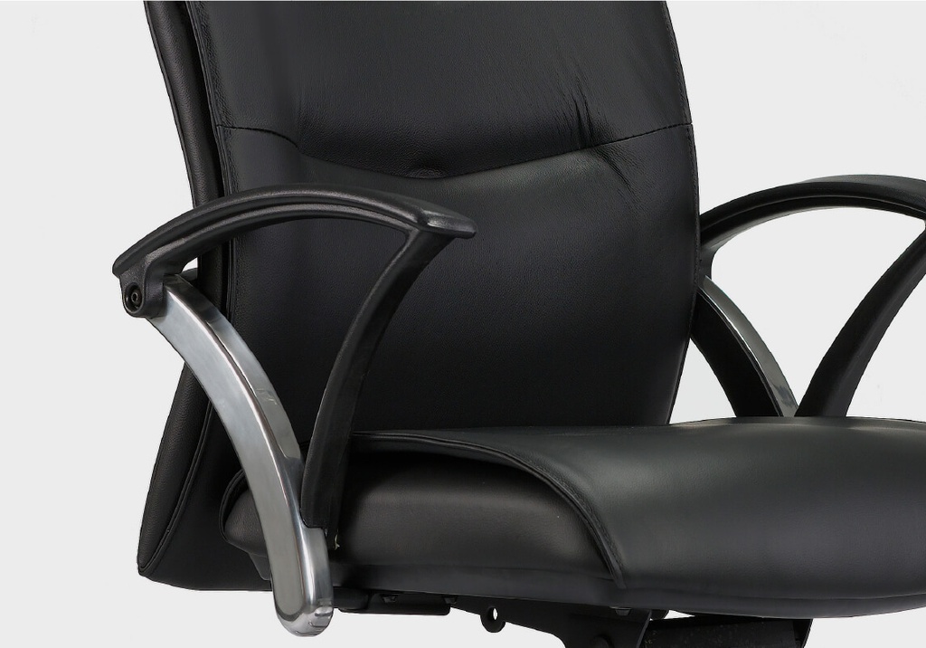 Merryfair Evo High Back Chair - Vinyl/Polished Base