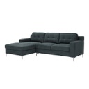 Fadear Sofa - Left Corner Fabric Dark Grey