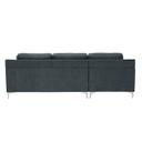 Fadear Sofa - Left Corner Fabric Dark Grey