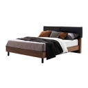 Tavern Bed 5ft-Legato Walnut/SL Black