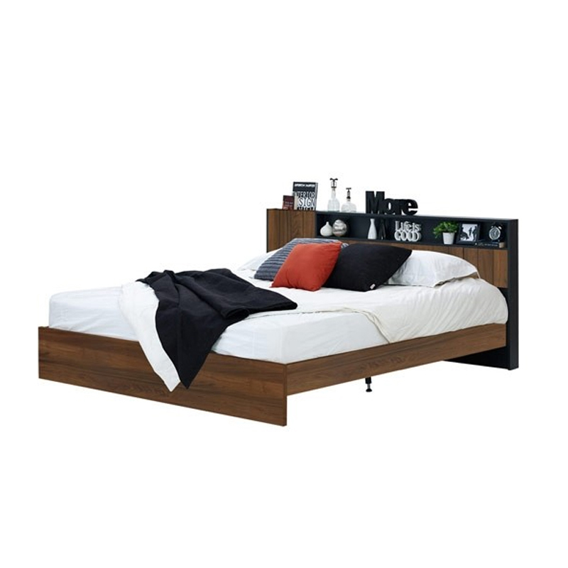 Diago Bed 5ft - Legato Walnut/Dark Grey