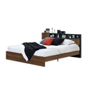 Diago Bed 5ft - Legato Walnut/Dark Grey
