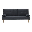 Fadium Sofa Bed - Natural Wood Legs - Dark Gray