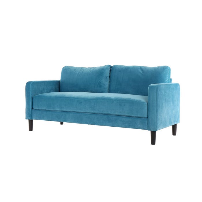 Mean Sofa (2S) - Black Leg - Green Velvet