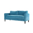 Mean Sofa (2S) - Black Leg - Green Velvet