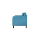 Mean Sofa (2S) - Black Leg - Green Velvet