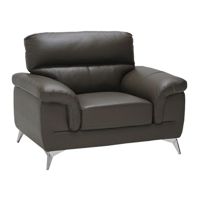 Gamonee Sofa 1Seater - Genuine Leather/SL Brown 