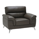 Gamonee Sofa 1Seater - Genuine Leather/SL Brown 