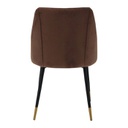 Lamy Chair - Gold Black Leg - Brown Velvet