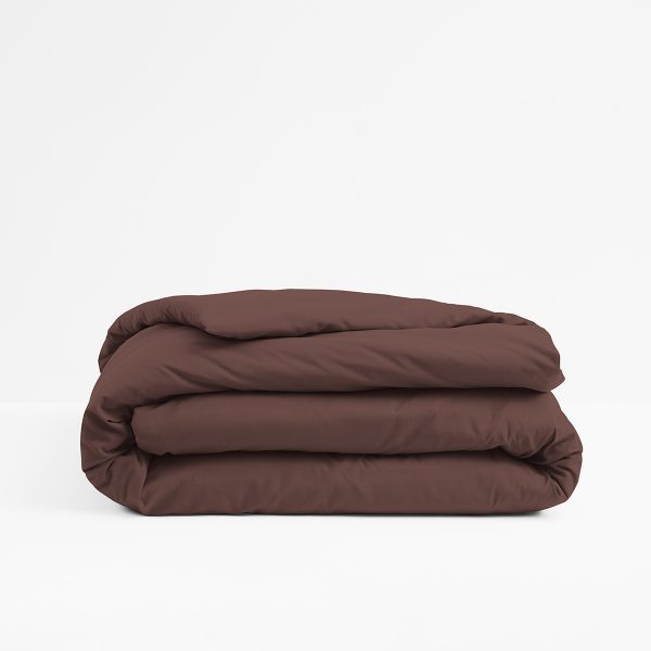 Lotus Attitude - Duvet Cover - Chocolate - 90&quot; x 100&quot;