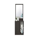 Harper Standing Dressing Table 50cm Wide - Wenge/White-Denim