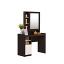 Martin Sitting Dressing Table 100cm Wide - Wenge/White