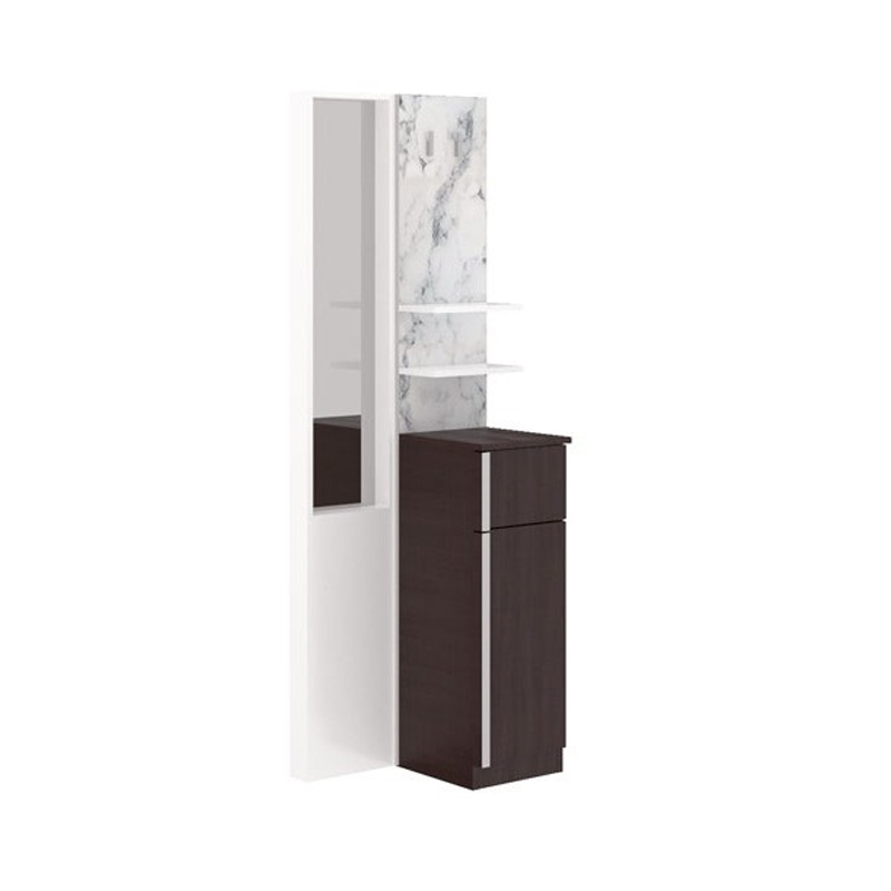 Marzera Standing Dressing Table 60cm Wide - Carrara/Wenge
