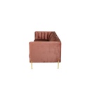 Zerene Sofa 3Seater - Pink Velvet