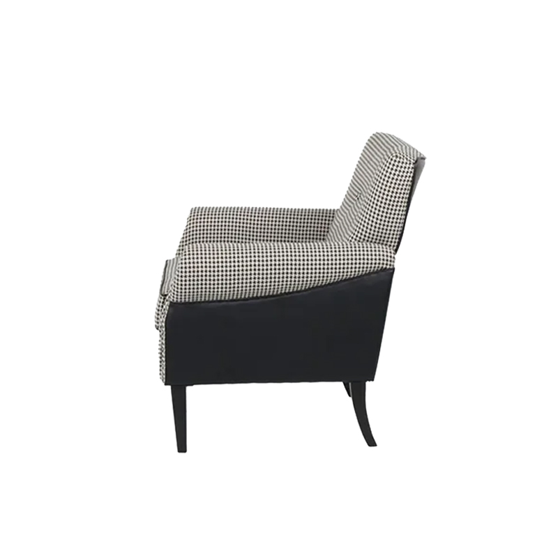 Ayako Arm Chair - Black/White