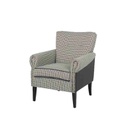 Ayako Arm Chair - Black/White