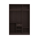 Patinal Wardrobe 134cm Wide - Wenge