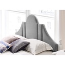 Pheona Bed 5ft-White/Grey Cushion