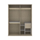 Spazz Wardrobe 160cm Wide - Canyon Oak
