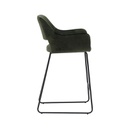 Bar Stool Yabber - Black Leg/Green Velvet