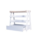 KC-Play Nice Shoe Cabinet SH60-White/Lindberg Oak
