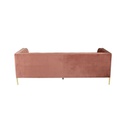 Zerene Sofa 3Seater - Pink Velvet