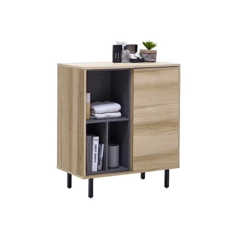 Benesia Low Cabinet 80cm Wide - Lindberg Oak