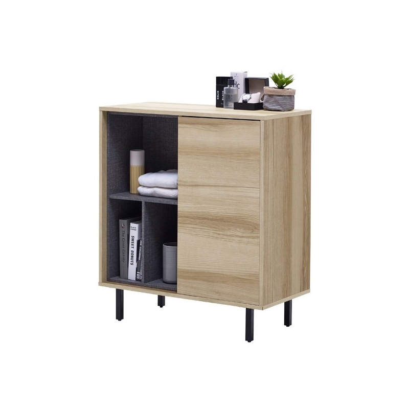Benesia Low Cabinet 80cm Wide - Lindberg Oak