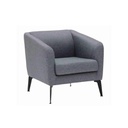 Miya Arm Chair - Light Gray/Black