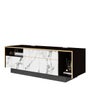Maribor Sideboard TV160cm Wide - Grey Lin/Crct/Wenge