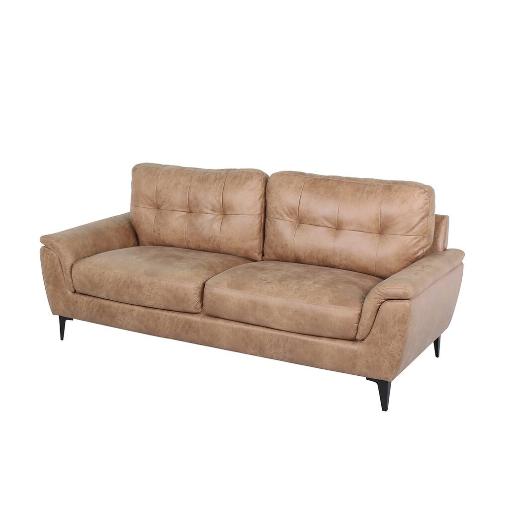 Morniya Sofa 3Seater - Fabric Black/Brown
