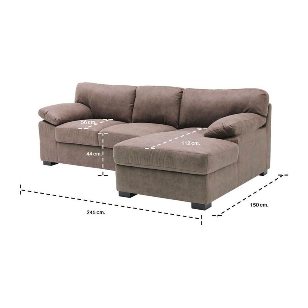Kenci Sofa - Right Corner - Dark Brown