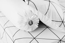 Lotus Black &amp; White - KS Fitted Bedsheet Set-5pcs - LI-BW-01W