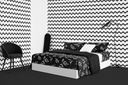 Lotus Black &amp; White - QS Fitted Bedsheet Set-5pcs - LI-BW-02B
