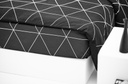 Lotus Black &amp; White Comforter 90&quot;x100&quot; - LI-BW-01B