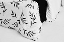 Lotus Black &amp; White Comforter 90&quot;x100&quot; - LI-BW-02W