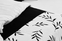 Lotus Black &amp; White Comforter 90&quot;x100&quot; - LI-BW-02W