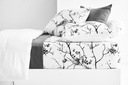 Lotus Black &amp; White Comforter 90&quot;x100&quot; - LI-BW-04W