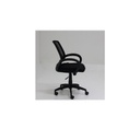 Litto Office Chair W-120S - Black Net - Black Fabric