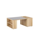 Montina Coffee Table - Smoked Glass - Lindberg Oak